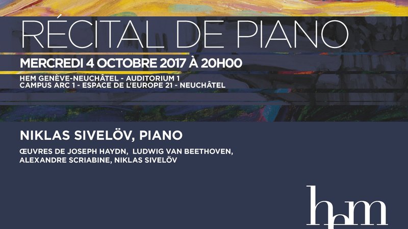 Niklas Sivelöv - Récital de piano