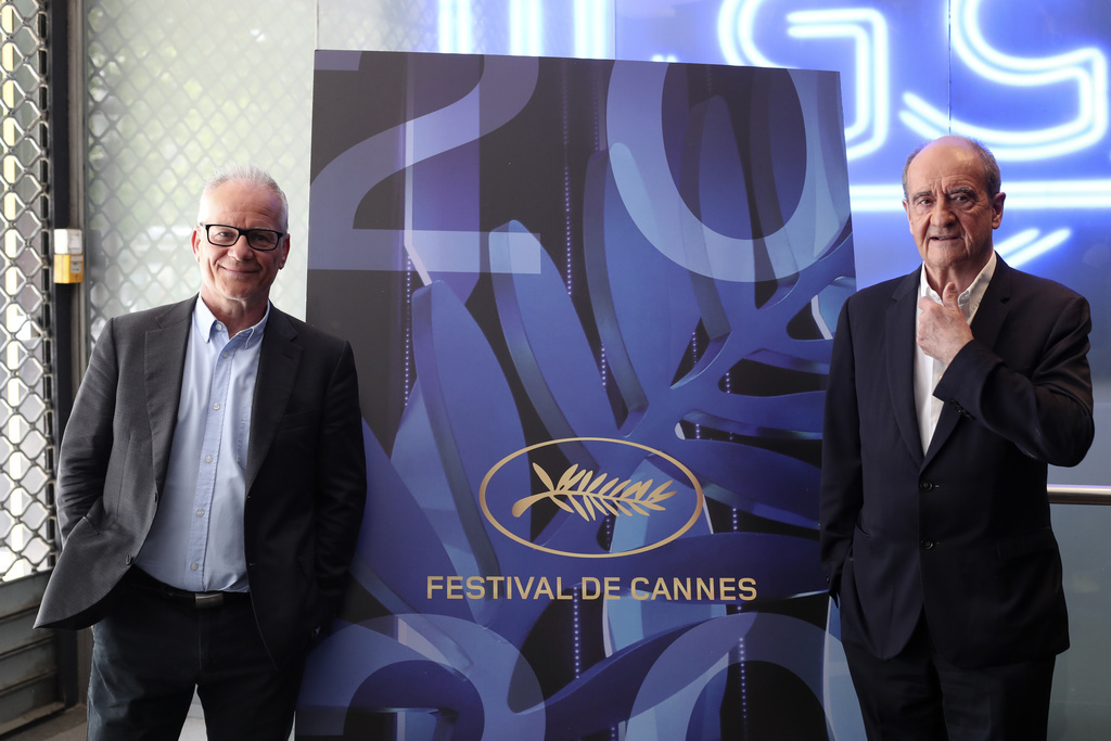 Le directeur du festival, Thierry Fremaux (gauche) et son président Pierre Lescure.