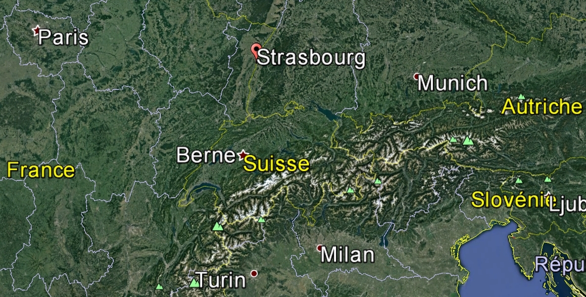 L'individu a été interpellé près de Strasbourg, dans l'est de la France.