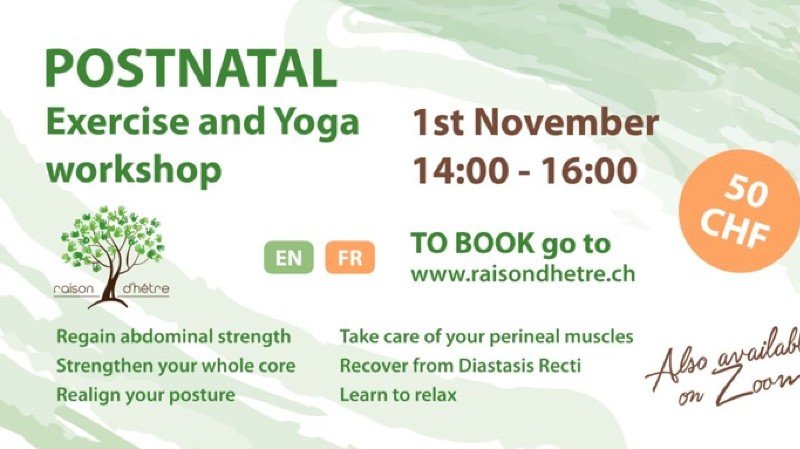 Postnatal Exercise and Yoga workshop FR/EN