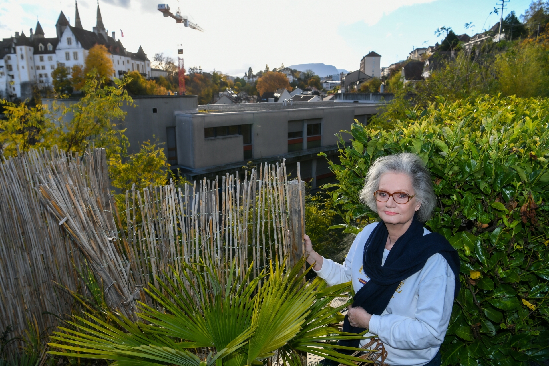 Une dame, Christiane Mercier-Lunke, fait capoter à elle seule un projet du parking du Seyon.  Neuchâtel, le 2 novembre 2021 Photo: Christian Galley