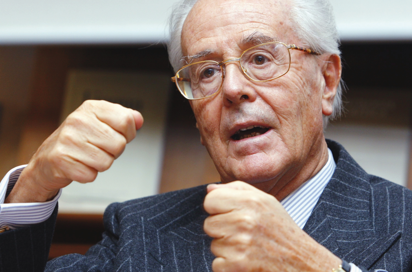 Le milliardaire Tito Tettamanti (ici photographié en 2007) est le président honoraire de Fidinam. Des personnalités publiques, dont une élue à l’exécutif de Lugano, siègent au comité d’administration.