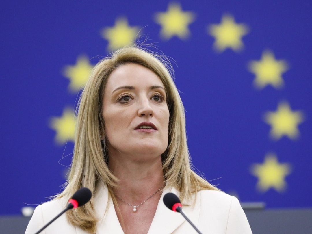 Roberta Metsola était la première vice-présidente du Parlement européen depuis un peu plus d'un an.