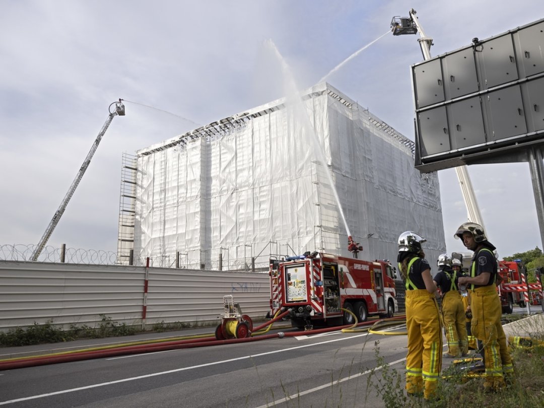 Le feu a pris sur le chantier du futur centre fédéral de requérants d'asile.