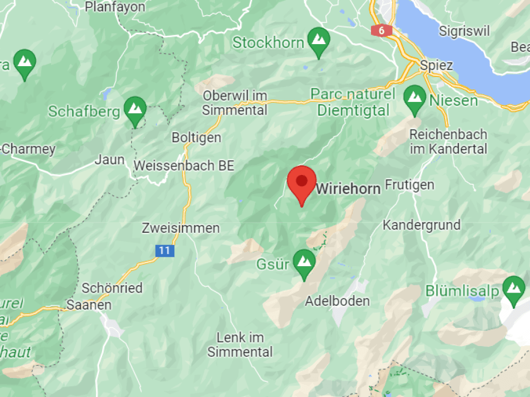 Le Wiriehorn se trouve dans le Diemtigtal, une région d'excursion connue et où se trouve un télésiège.