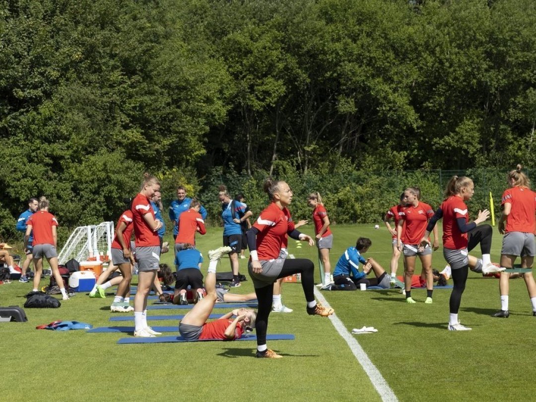 L’équipe de Suisse suscite un joli intérêt. 13 journalistes sont sur place pour le dernier entraînement avant le troisième match de poule dimanche à Sheffield (18h)