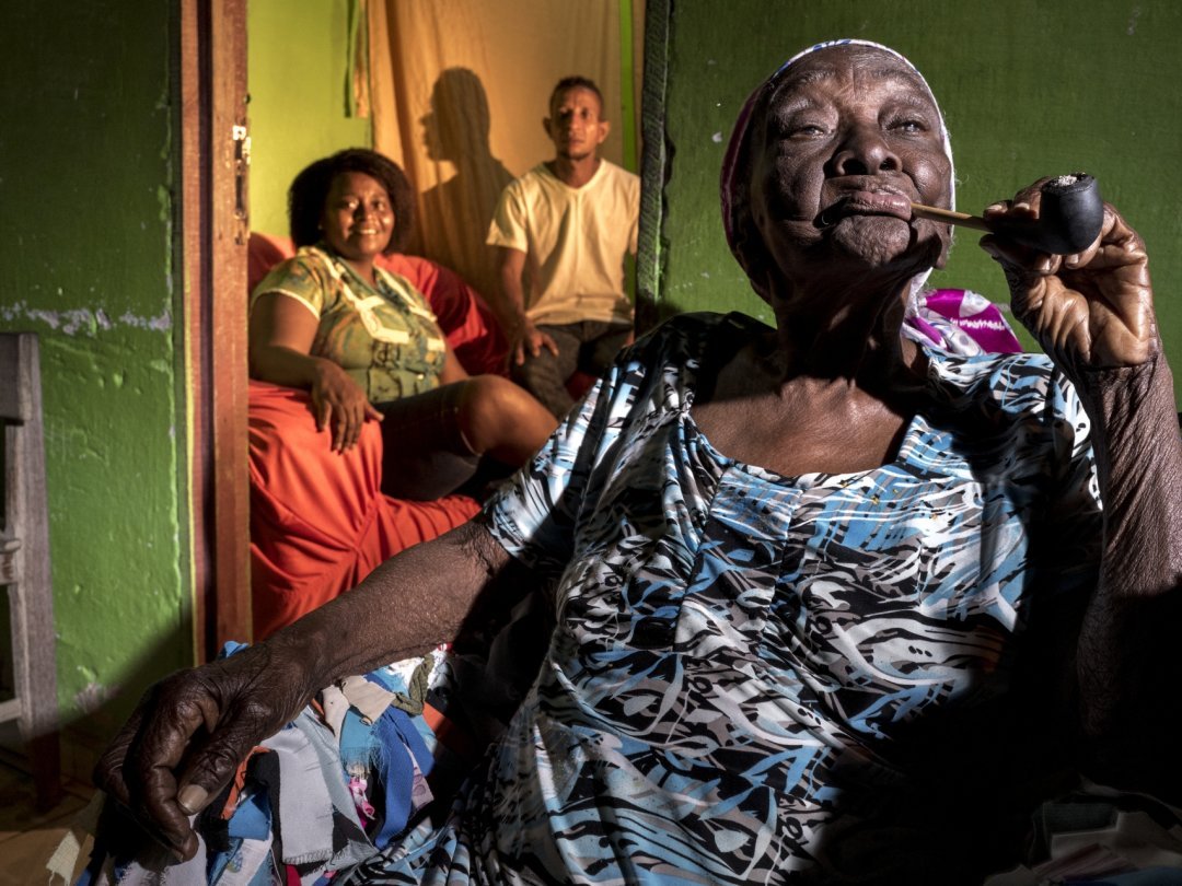 Ici en 2015, Dona Cocota, de son vrai nom Maria da Conceição, est l’habitante la plus âgée de Helvécia: elle vient de fêter ses 112 ans.