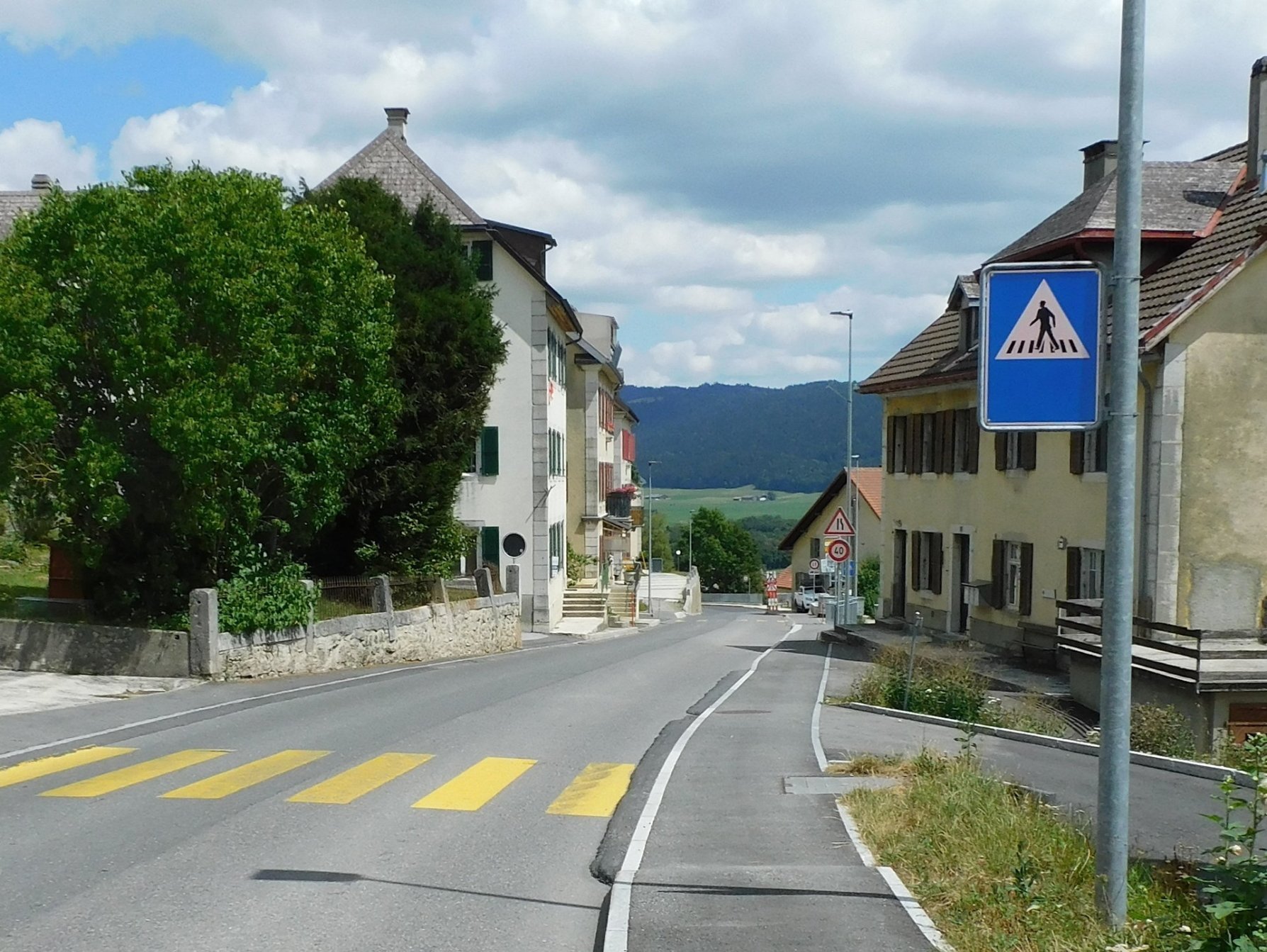 Depuis le nord, l'accès routier au centre du village des Ponts-de-Martel sera fermé.