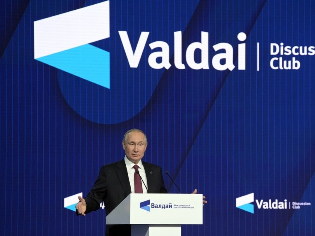 Vladimir Poutine s'est exprimé devant le forum de discussion de Valdaï, à Moscou.