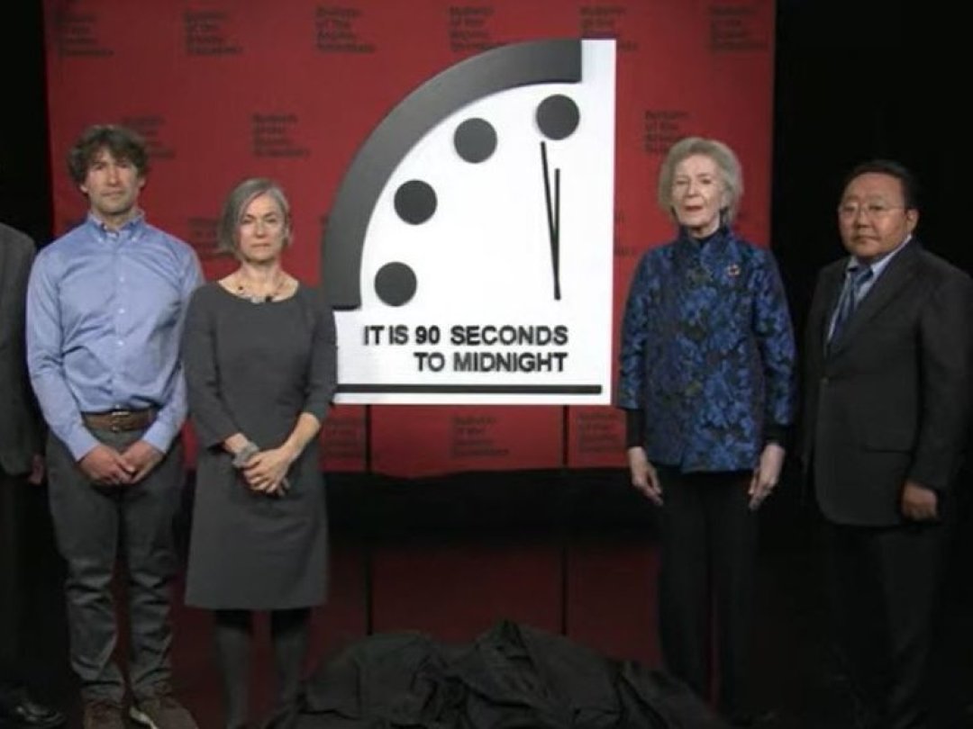 L'Horloge de l'Apocalypse a été avancée de 10 secondes ce mardi 24 janvier 2023.