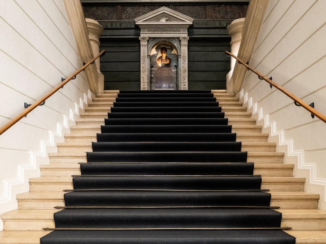 David Perriard a photographié les escaliers de Neuchâtel. Ici, celui du Musée d'art et d'histoire.