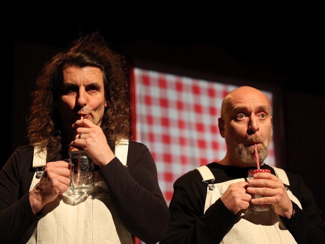 «Enfantillages», une pièce de Raymond Cousse, jouée par Alain Jacot (à gauche) et Didier Chiffelle.