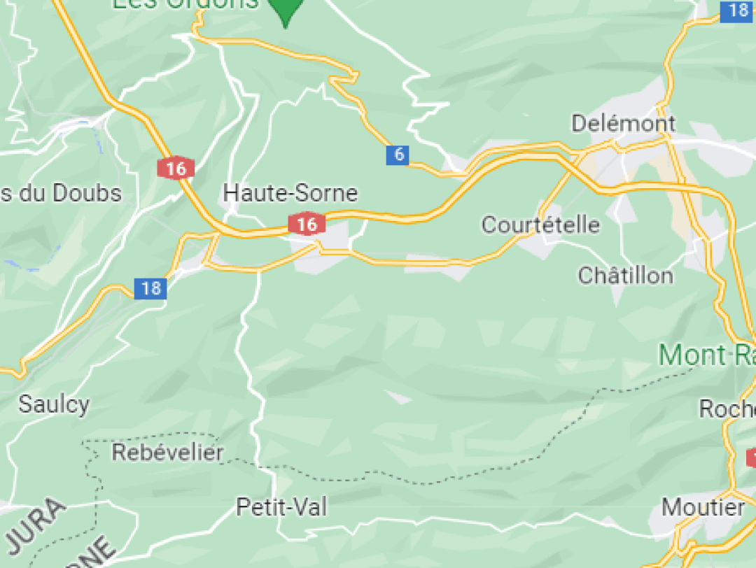 Le site de Haute-Sorne, qui se trouve à l'ouest de Delémont, est contesté.