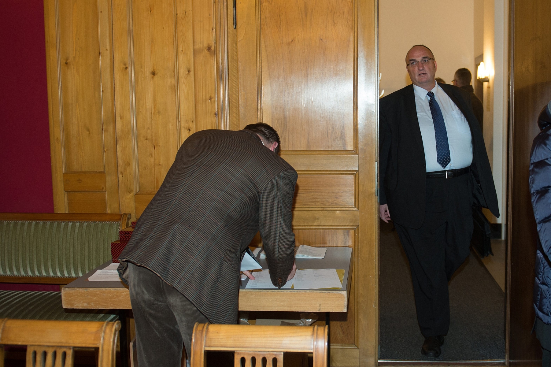Aucune décision sur le retour aux affaires de Jean-Charles Legrix, photographié ici lors de son arrivée au Conseil général de fin novembre.