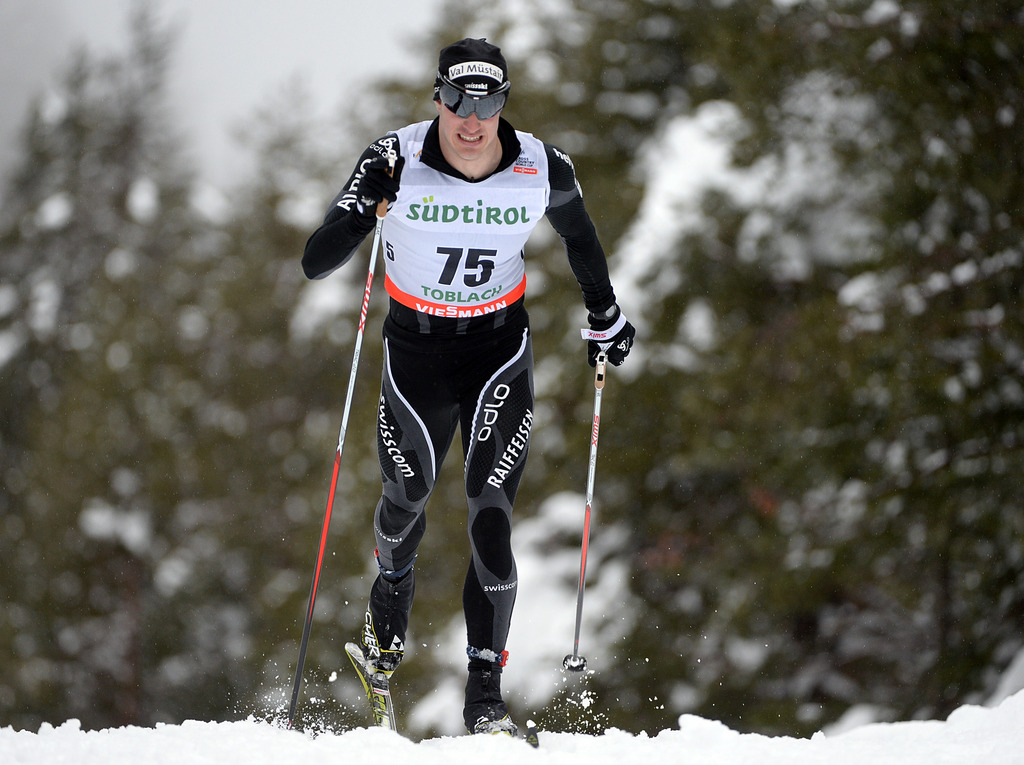 Gianluca Cologna, le cadet du double champion olympique de Sotchi Dario, fait équipe avec son frère ce mercredi en sprint par équipe de ski de fond.