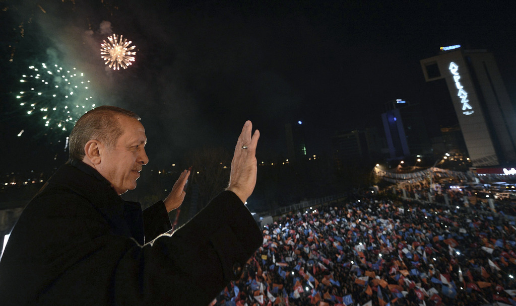 Recep Tayyip Erdogan triomphe à Ankara. Son parti sort largement vainqueur des élections municipales.