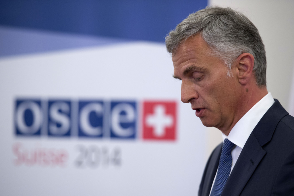 La crise ukrainienne a marqué lundi l'ouverture de la conférence de l'OSCE sur l'antiterrorisme à Interlaken (BE).