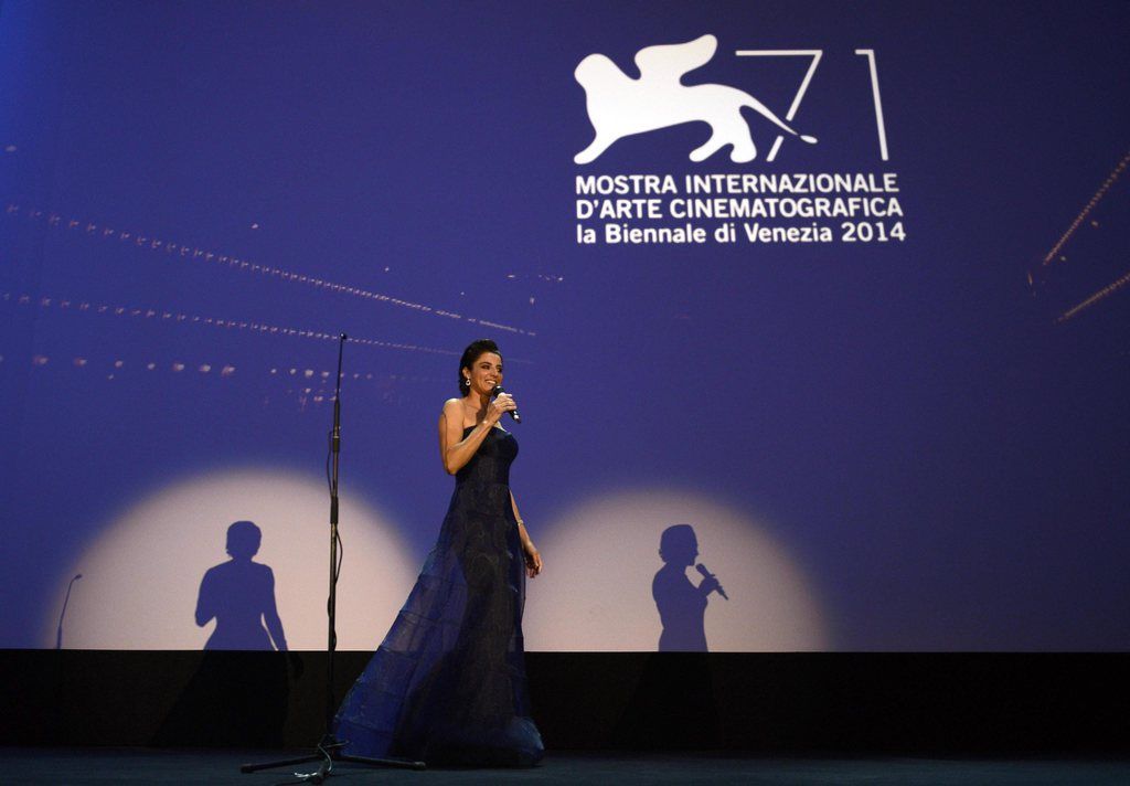 L'actrice italienne Luisa Ranieri lors de la cérémonie d'ouverture de l'édition 2014 de la Mostra de Venise.