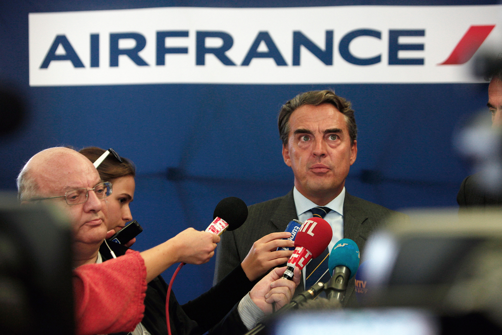 Le CEO d'Air France-KLM, Alexandre de Juniac, a fini par céder face aux pilotes grévistes.