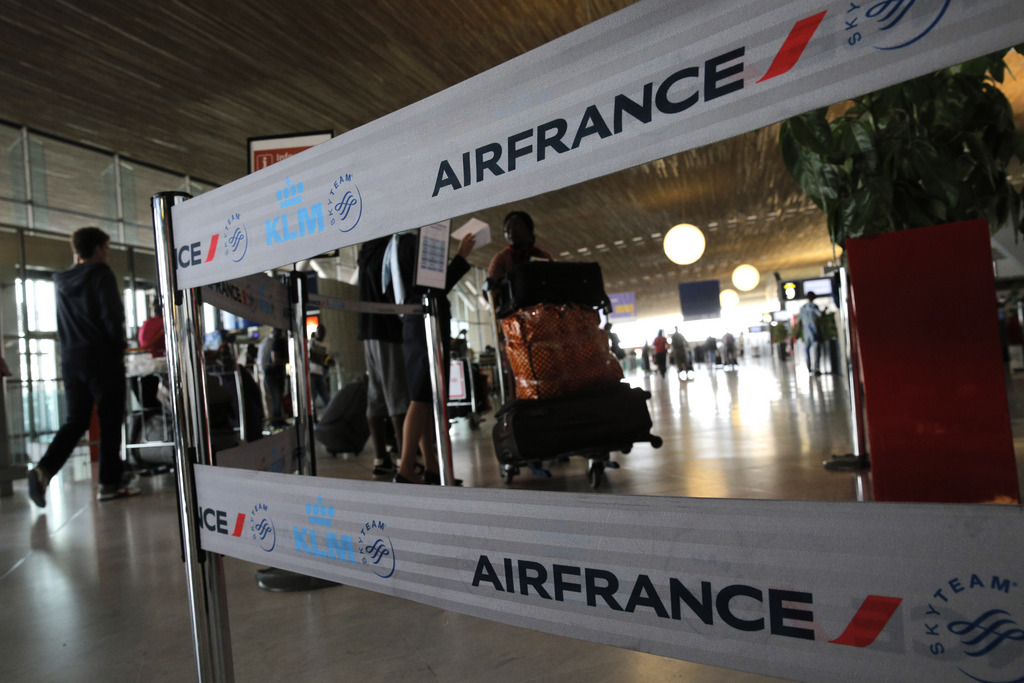 Plus de la moitié des avions de la compagnie Air France sont cloués au sol.