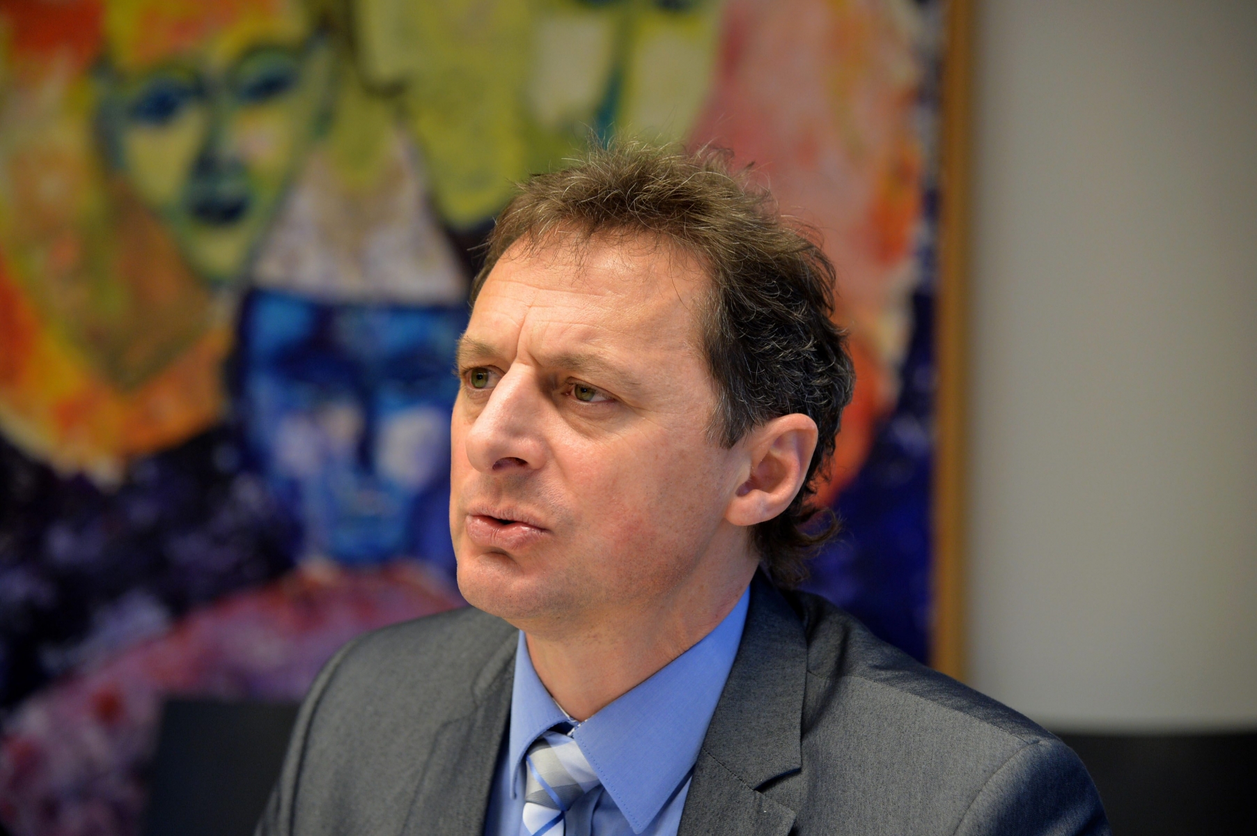 Laurent Christe, directeur général de l'Hôpital neuchâtelois.

La Chaux-de-Fonds, le 21 fevrier 2014
Photo: Richard Leuenberger