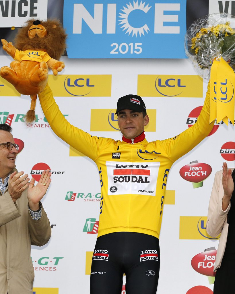 Le cycliste français Tony Gallopin a enlevé la première victoire française de Paris-Nice.