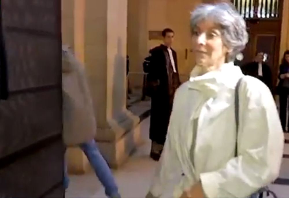 Arlette Ricci n'était pas présente au moment du verdict. La voici le 16 février lors de son arrivée au Palais de Justice à Paris.