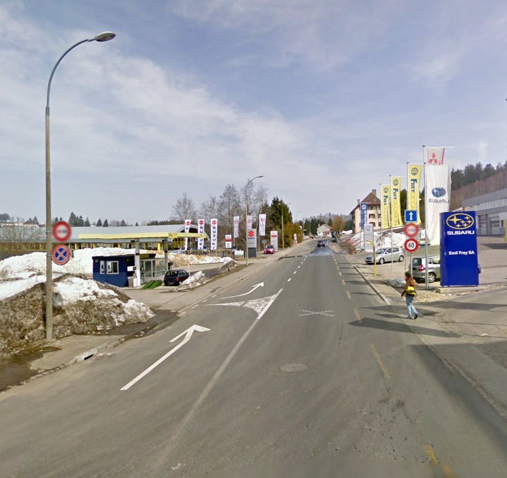 Le conducteur a été flashé à 114km/h à la rue Fritz-Courvoisier, à La Chaux-de-Fonds. 