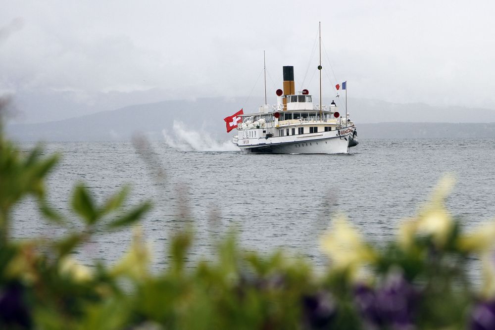 Lac Leman, Mercredi 9 Juillet 2014.Reportage dans les entrailles d'un bateau Belle Epoque (Le Simplon) de la CGN.