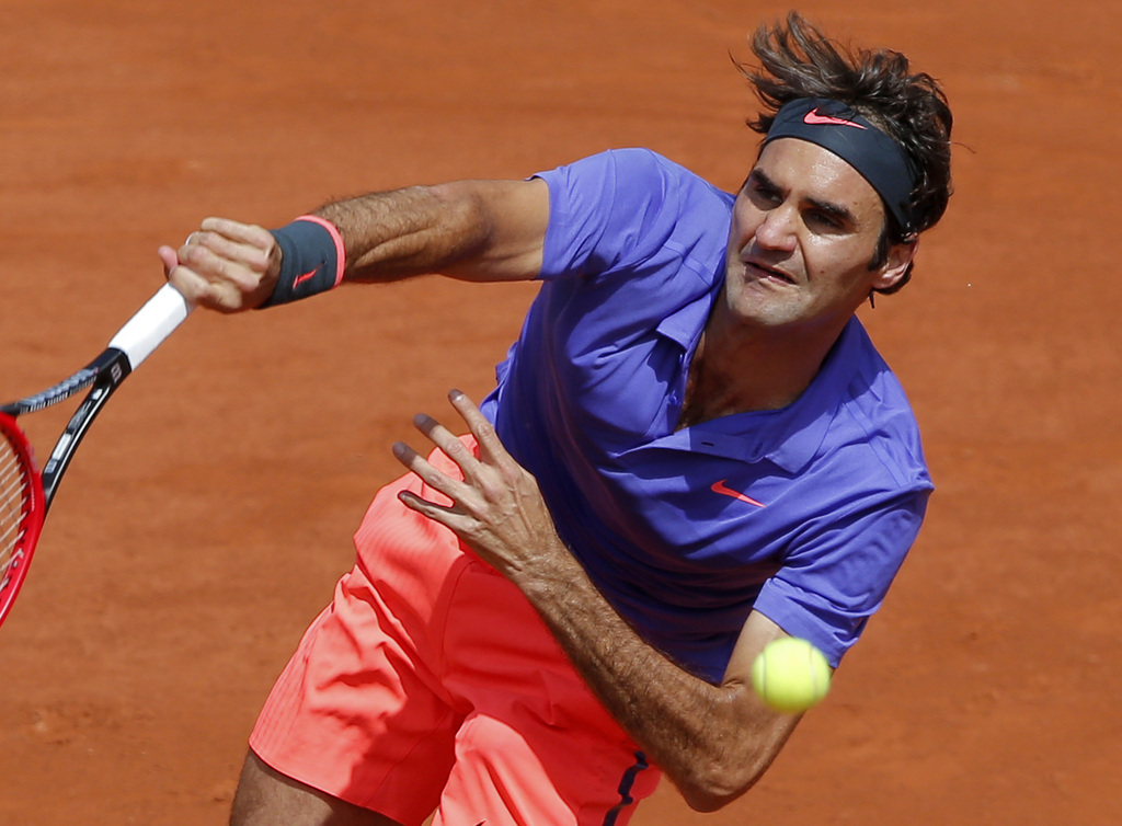 Roger Federer, très concentré, a fait un match très solide, alors que Monfils s'est très vite effondré.