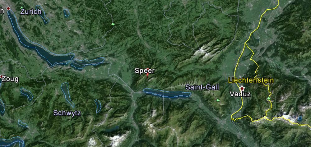 L'accident s'est produit près de la montagne Speer (SG).