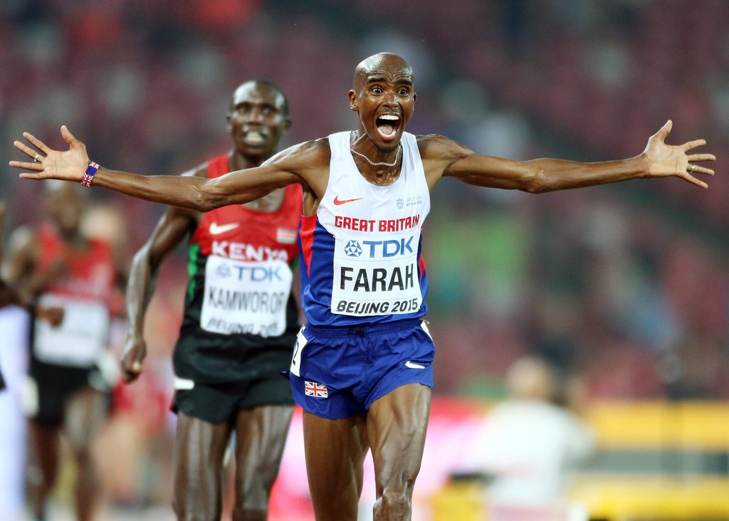 Toujours plus impressionnant, Mo Farah domine le 10'000 mètres des Mondiaux. 