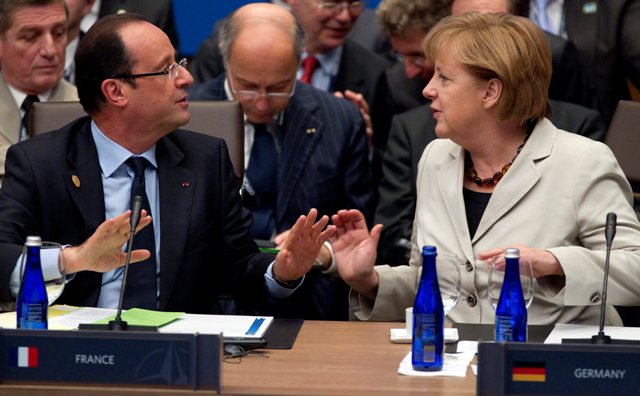 François Hollande n'a pas attendu pour partager son point de vue avec Angela Merkel.