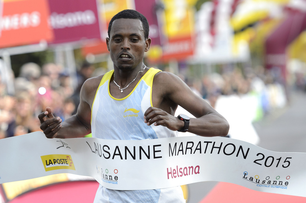 Pour l'Ethiopien Yeshigeta Tamiru, il s'agissait de sa première course en Europe.