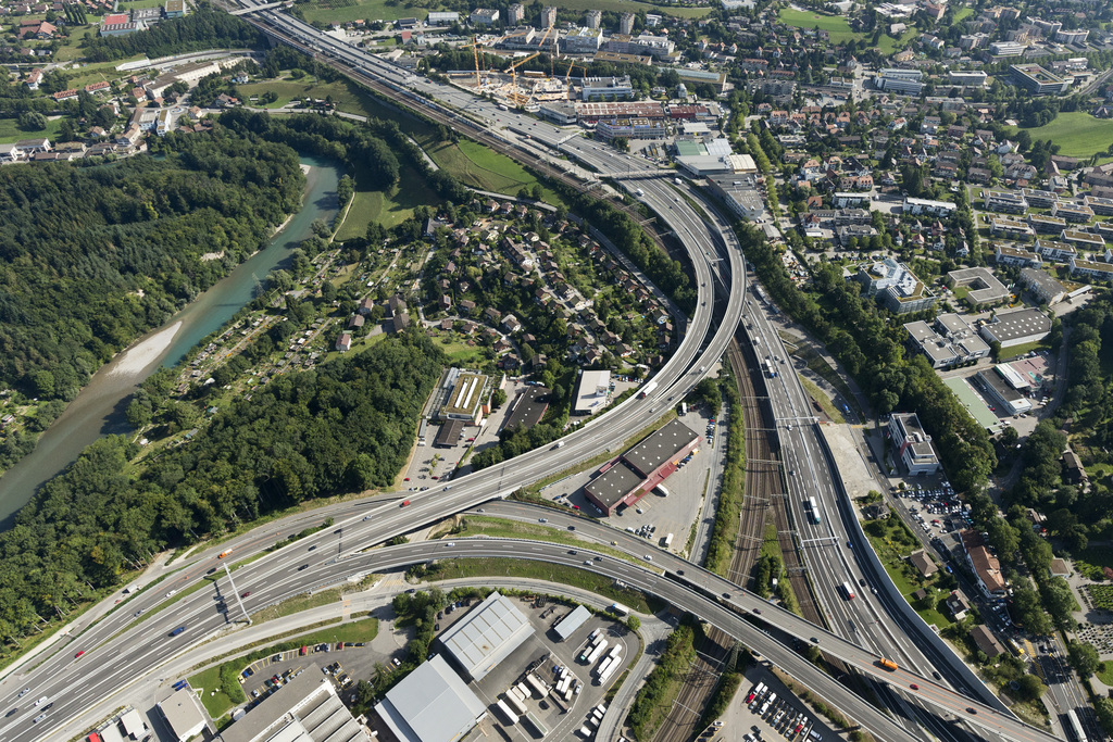 L'autoroute A1 à Berne est fermée en direction de Zurich. (photo d'illustration)