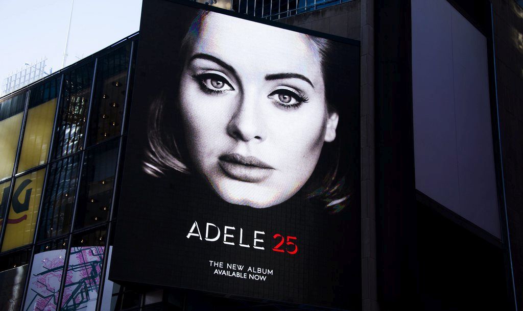 La chanteuse britannique fait un carton avec son nouvel album "25".