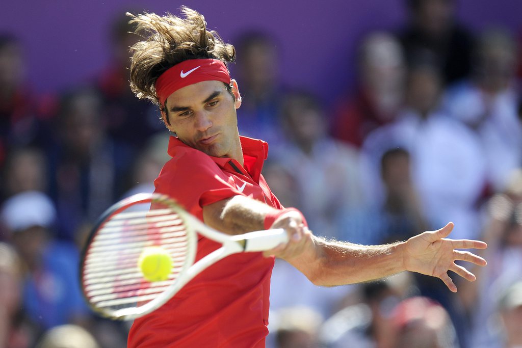 Swiss Olympic a organisé une vente aux enchères avec une raquette de Federer.