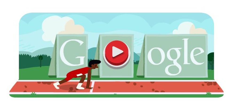 Le Doodle Google du jour: un 110 m haies intéractif !