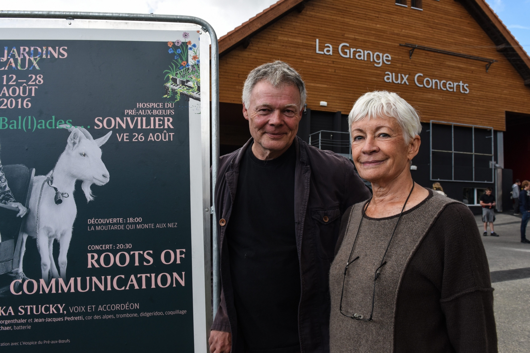 Maryse Fuhrmann et Valentin Reymond, heureux de pouvoir inaugurer cette 19e édition des Jardins musicaux dans la Grange aux concerts enfin modernisée.