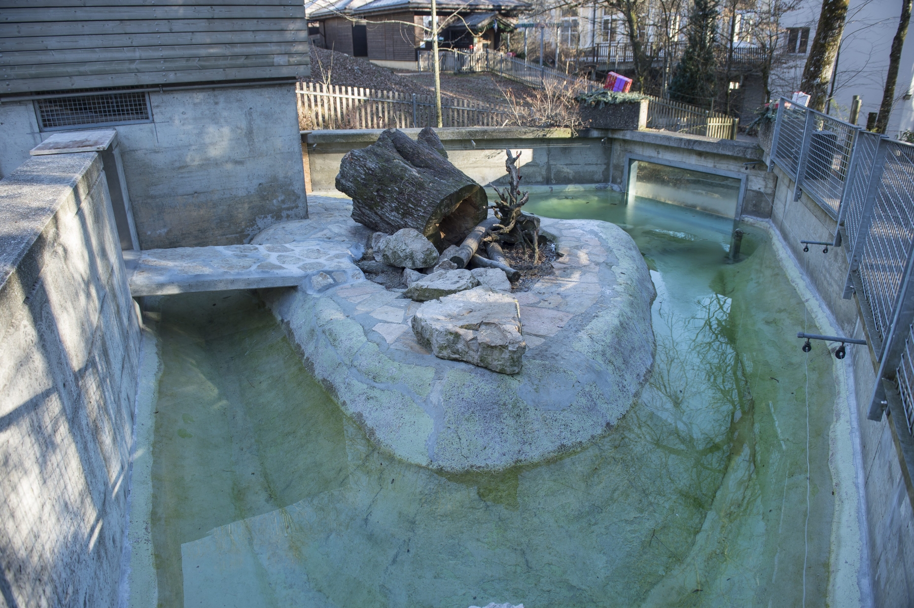 L'enclos des loutres du zoo du Bois du Petit-Château devrait enfin être réaménagé l'an prochain.