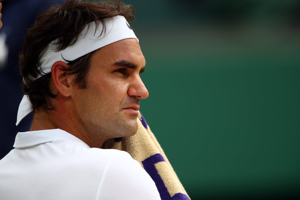  Roger Federer n'a pas disputé de match depuis le 8 juillet.