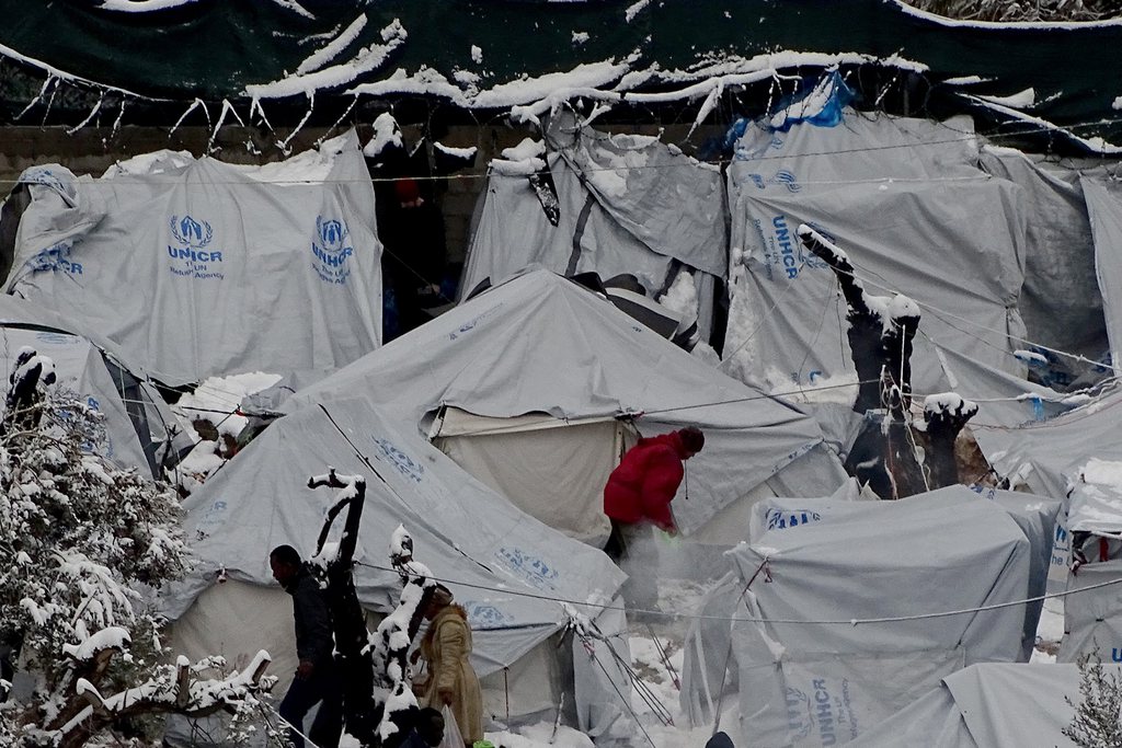 Les températures négatives ne font qu'aggraver la situation déjà précaire des camps de migrants.