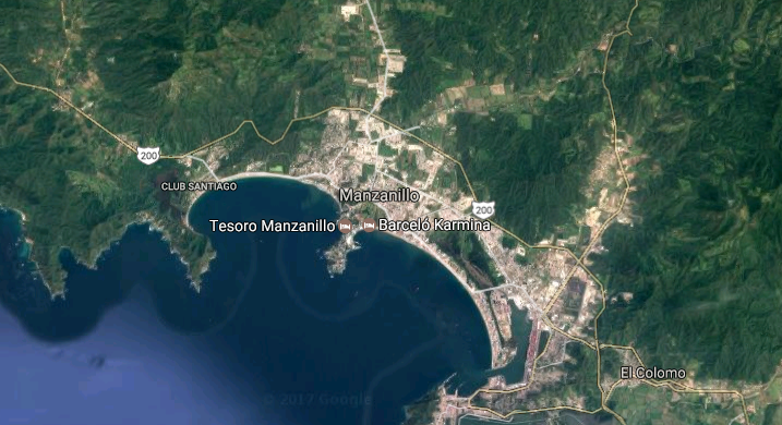 La province de Manzanillo au Mexique, lieu d'une macabre découverte dimanche. 