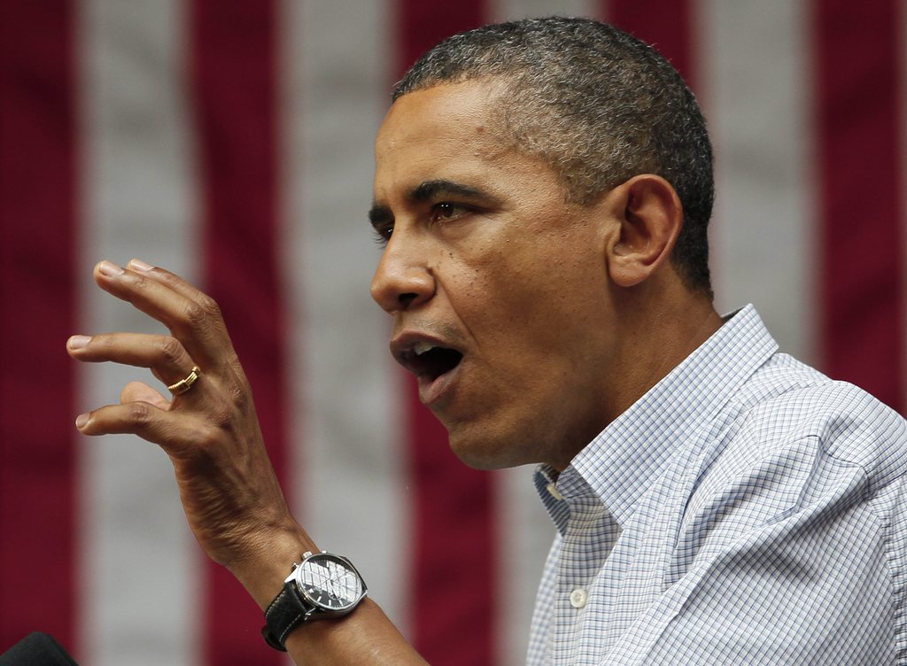 Barack Obama s'exprimait à Chicago ce samedi pour récolter des fonds pour sa campagne.