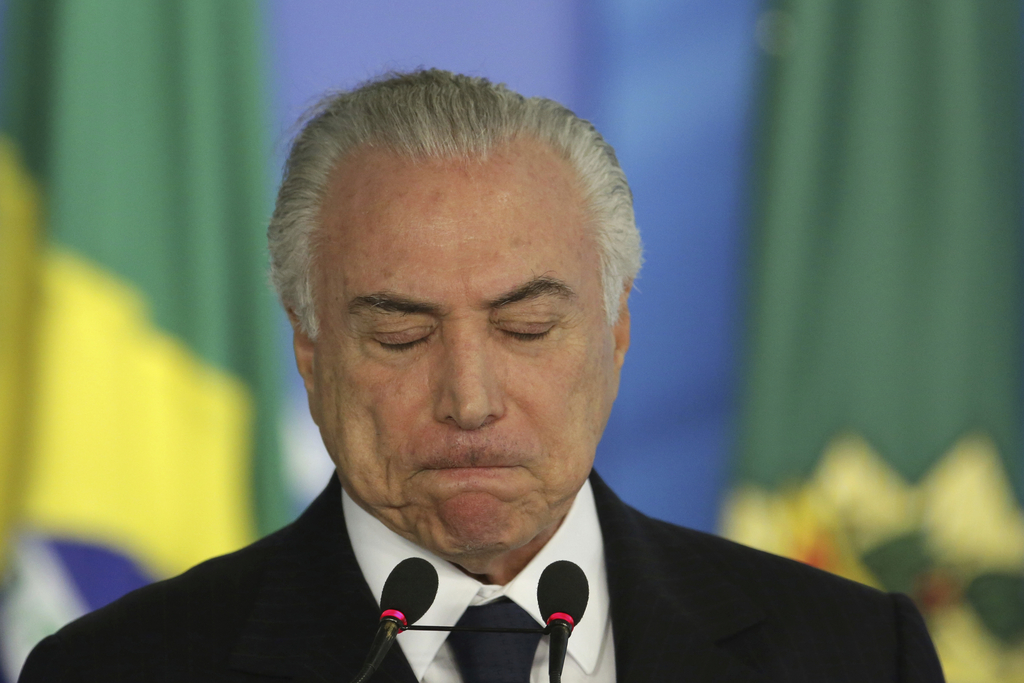 Le président brésilien Michel Temer a été formellement mis en accusation lundi. 