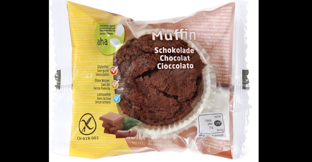 Cet emballage contient en réalité des muffins aux noisettes.