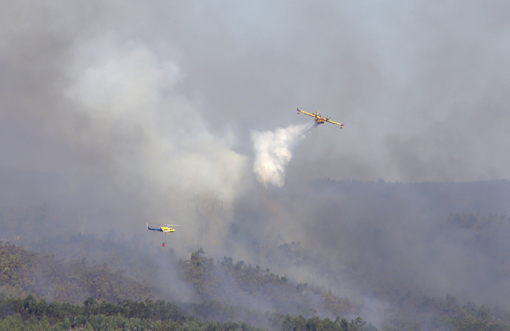 Au Portugal, des vents sec et une température avoisinant les 40 degrés ont contribué à la propagation des flammes.