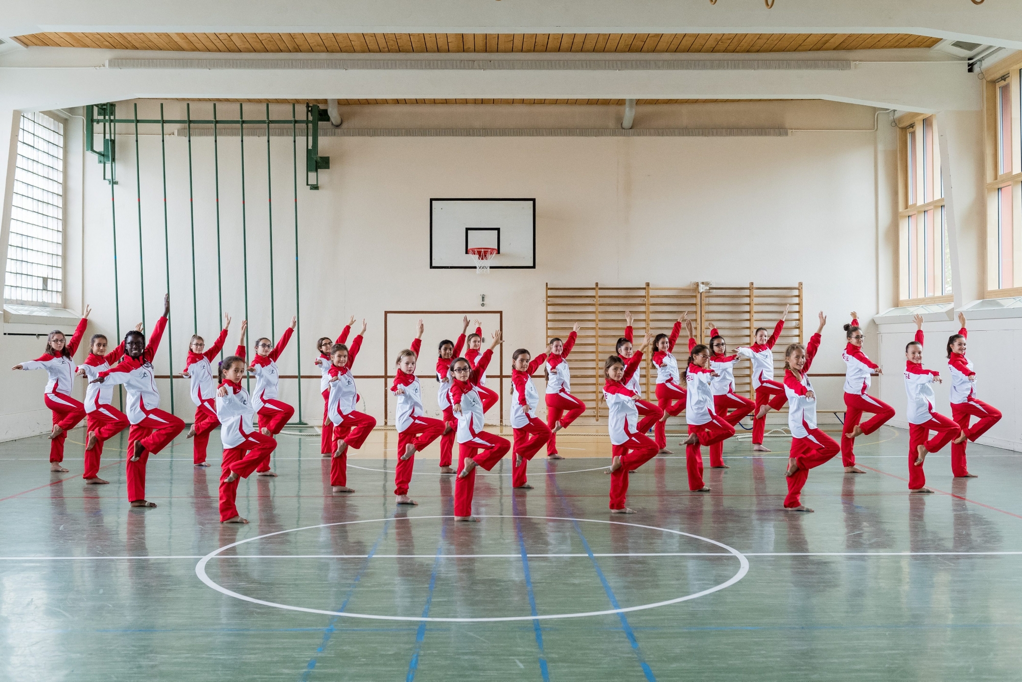 La troupe Sun Star Dance en repetition pour les futurs championnats du monde.

Le Locle, le 04 octobre 2017
Photo : Lucas Vuitel