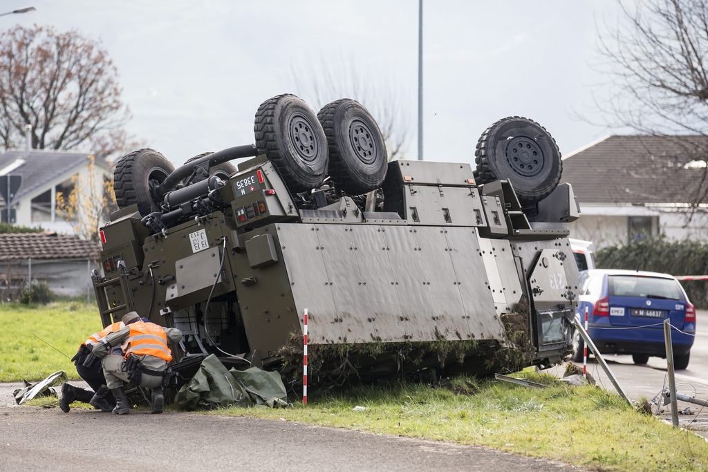 Les accidents militaires ont coûté 13,97 millions de francs en 2016.