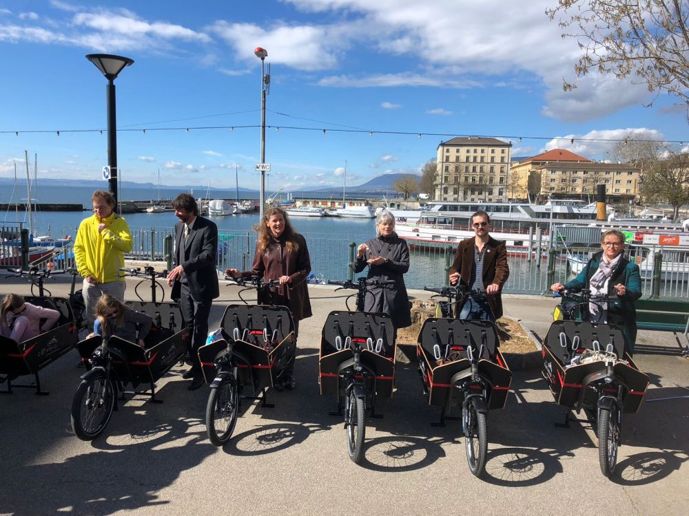 Six vélos-cargos électriques seront mis en location dès ce vendredi à Neuchâtel.